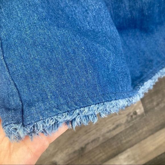 JOA Denim Off the Shoulder Top - Picture 8 of 9